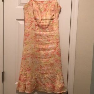 Yellow and Pink Ann Taylor dress